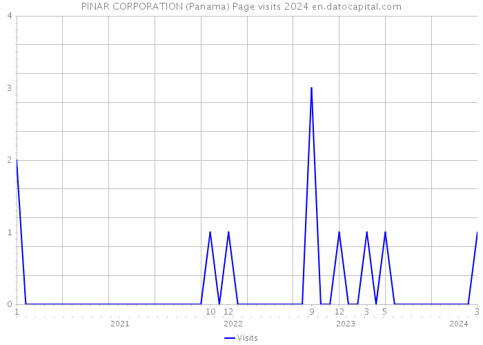 PINAR CORPORATION (Panama) Page visits 2024 
