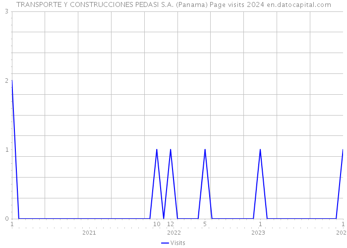 TRANSPORTE Y CONSTRUCCIONES PEDASI S.A. (Panama) Page visits 2024 