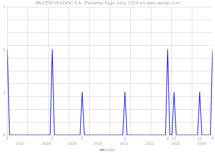 WILKENS HOLDING S.A. (Panama) Page visits 2024 