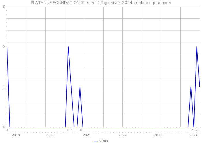 PLATANUS FOUNDATION (Panama) Page visits 2024 
