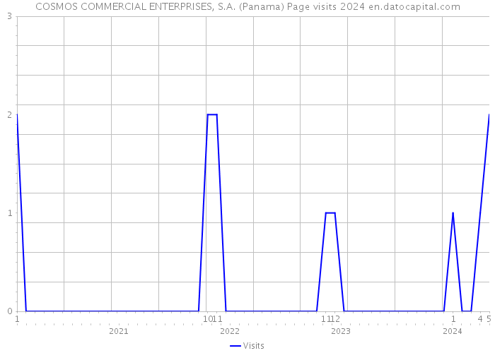 COSMOS COMMERCIAL ENTERPRISES, S.A. (Panama) Page visits 2024 