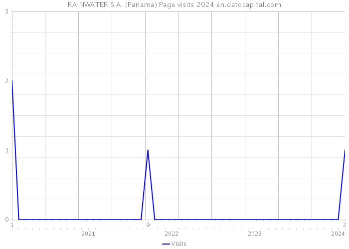 RAINWATER S.A. (Panama) Page visits 2024 