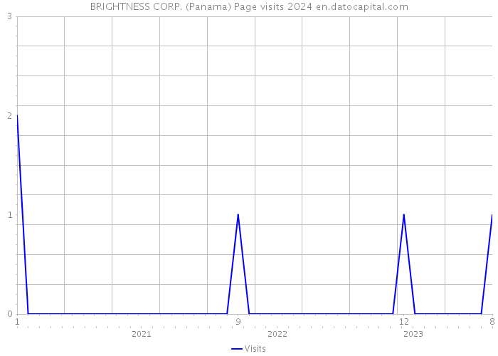BRIGHTNESS CORP. (Panama) Page visits 2024 