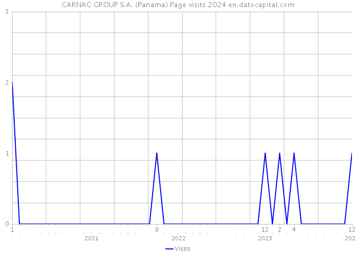 CARNAC GROUP S.A. (Panama) Page visits 2024 