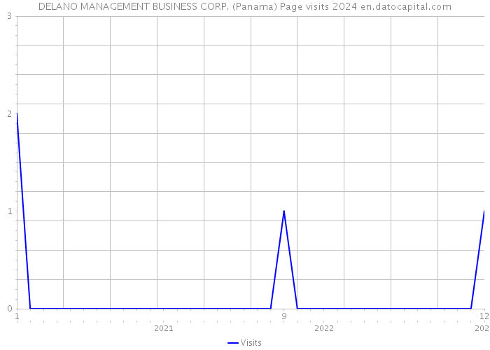 DELANO MANAGEMENT BUSINESS CORP. (Panama) Page visits 2024 
