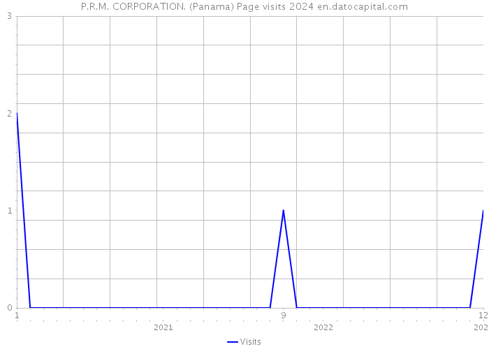 P.R.M. CORPORATION. (Panama) Page visits 2024 