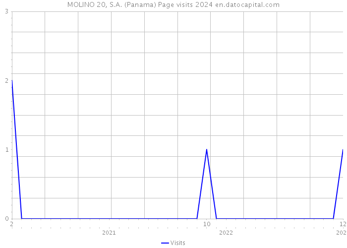 MOLINO 20, S.A. (Panama) Page visits 2024 