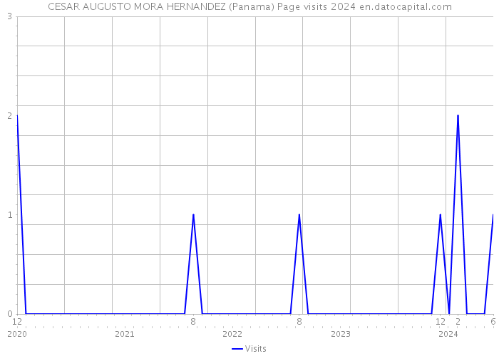 CESAR AUGUSTO MORA HERNANDEZ (Panama) Page visits 2024 