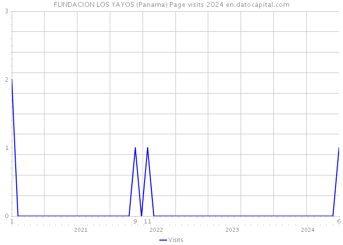 FUNDACION LOS YAYOS (Panama) Page visits 2024 