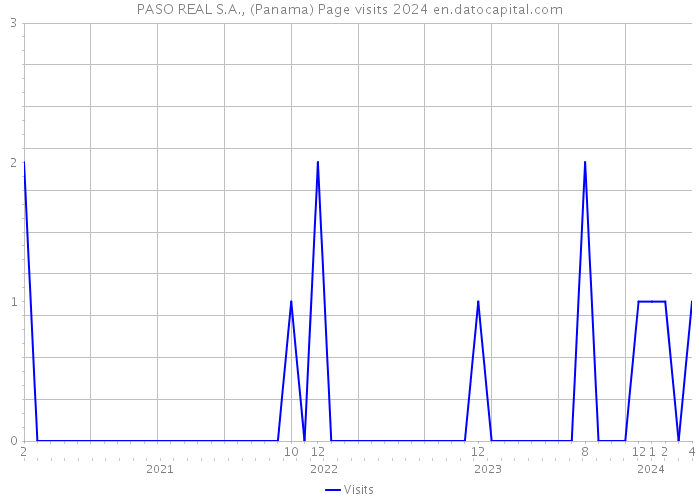 PASO REAL S.A., (Panama) Page visits 2024 