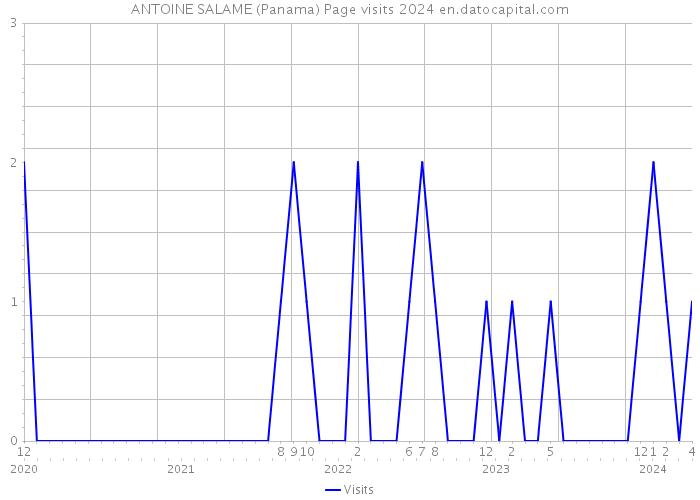 ANTOINE SALAME (Panama) Page visits 2024 