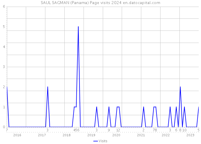 SAUL SAGMAN (Panama) Page visits 2024 