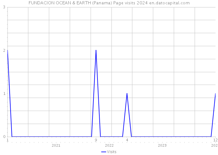 FUNDACION OCEAN & EARTH (Panama) Page visits 2024 