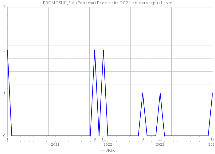 PROMOSUR,S.A (Panama) Page visits 2024 