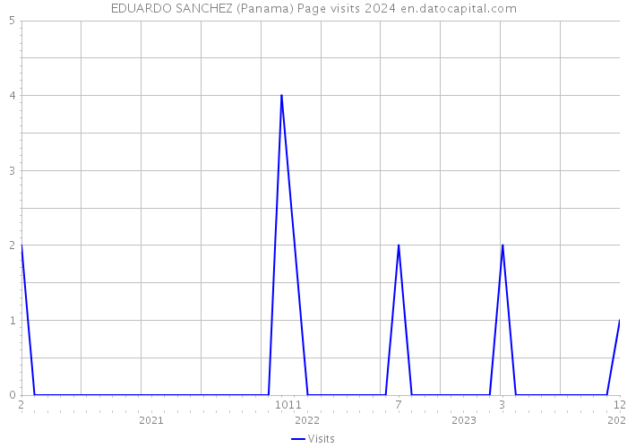 EDUARDO SANCHEZ (Panama) Page visits 2024 