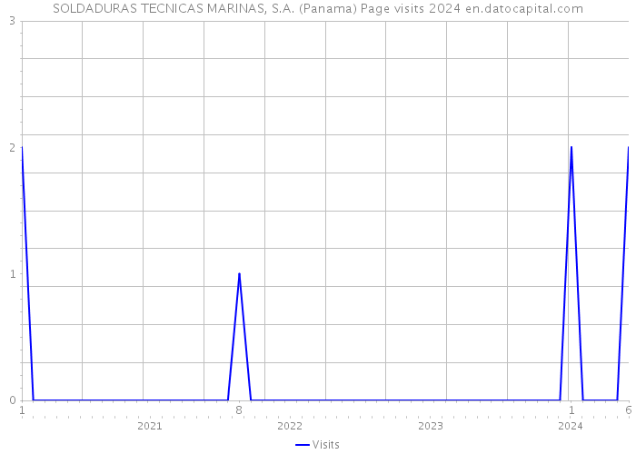 SOLDADURAS TECNICAS MARINAS, S.A. (Panama) Page visits 2024 