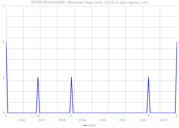 PETER PRAZMOWSKI (Panama) Page visits 2024 