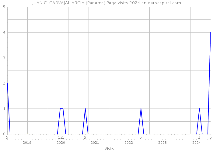 JUAN C. CARVAJAL ARCIA (Panama) Page visits 2024 