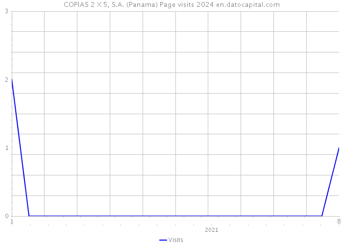 COPIAS 2 X 5, S.A. (Panama) Page visits 2024 