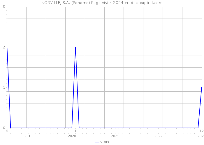NORVILLE, S.A. (Panama) Page visits 2024 