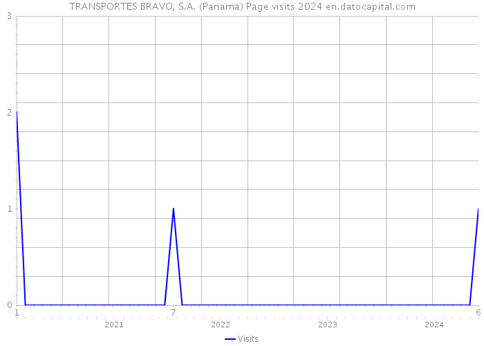 TRANSPORTES BRAVO, S.A. (Panama) Page visits 2024 