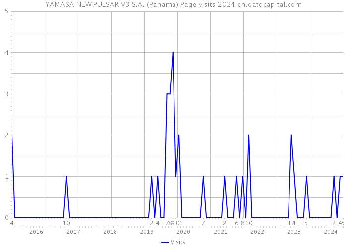 YAMASA NEW PULSAR V3 S.A. (Panama) Page visits 2024 