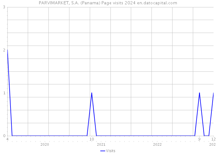 PARVIMARKET, S.A. (Panama) Page visits 2024 