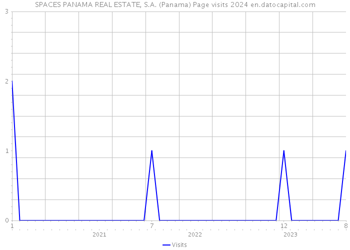 SPACES PANAMA REAL ESTATE, S.A. (Panama) Page visits 2024 