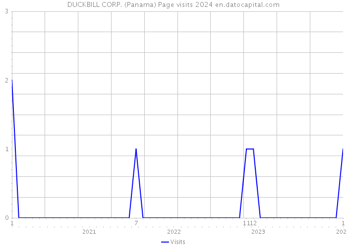 DUCKBILL CORP. (Panama) Page visits 2024 