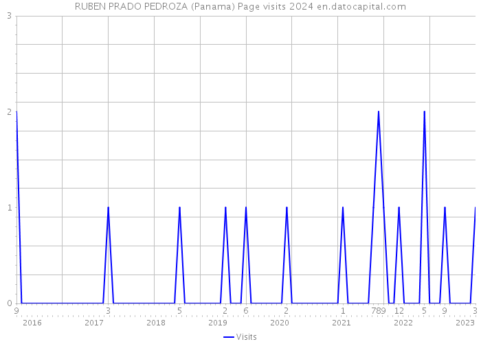 RUBEN PRADO PEDROZA (Panama) Page visits 2024 