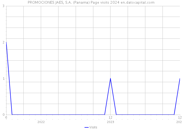 PROMOCIONES JAES, S.A. (Panama) Page visits 2024 