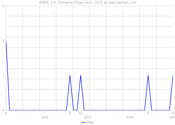 ANAS, S.A. (Panama) Page visits 2024 