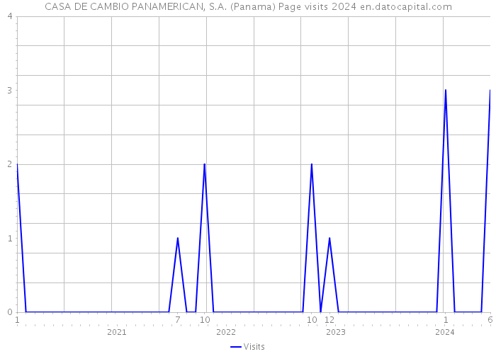 CASA DE CAMBIO PANAMERICAN, S.A. (Panama) Page visits 2024 