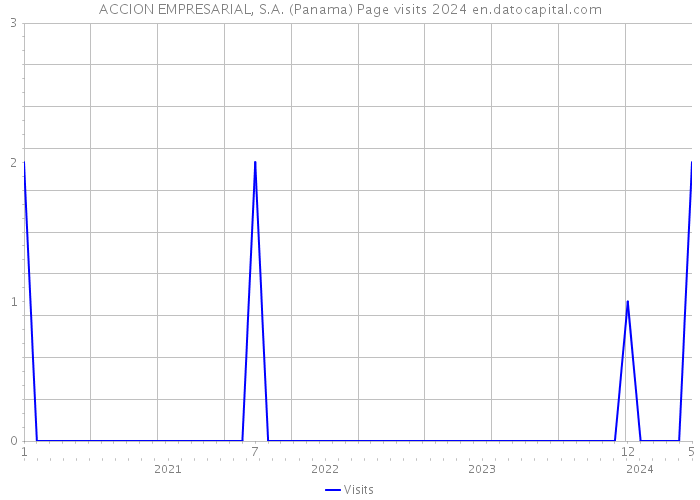 ACCION EMPRESARIAL, S.A. (Panama) Page visits 2024 