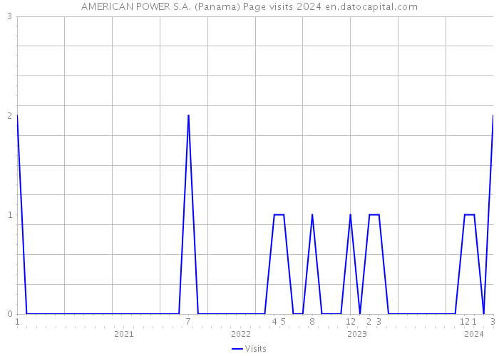 AMERICAN POWER S.A. (Panama) Page visits 2024 