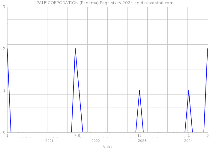 PALE CORPORATION (Panama) Page visits 2024 