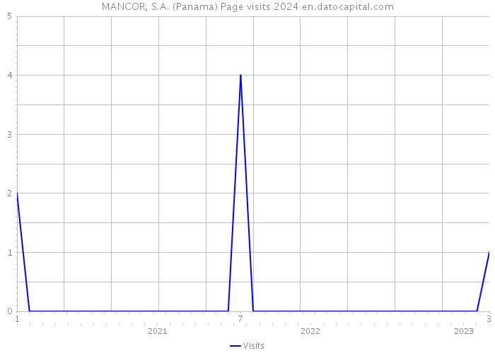 MANCOR, S.A. (Panama) Page visits 2024 