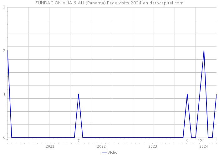 FUNDACION ALIA & ALI (Panama) Page visits 2024 