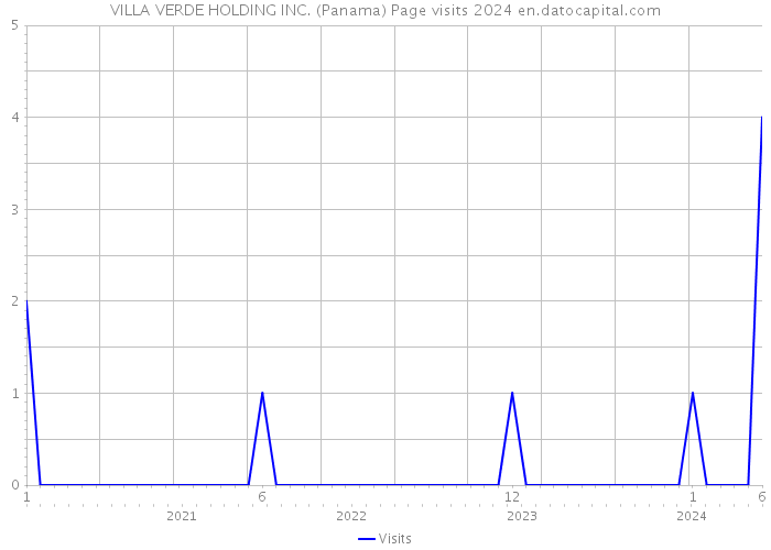 VILLA VERDE HOLDING INC. (Panama) Page visits 2024 