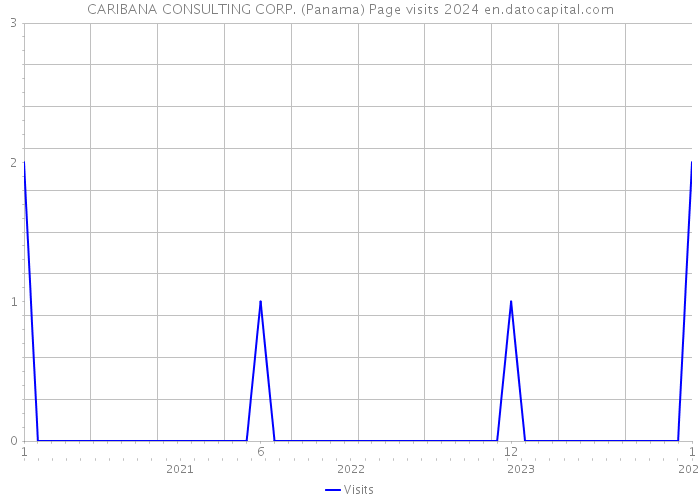 CARIBANA CONSULTING CORP. (Panama) Page visits 2024 