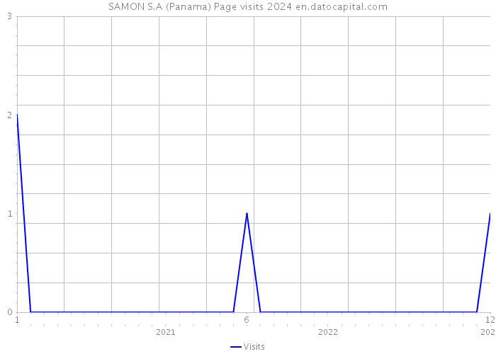 SAMON S.A (Panama) Page visits 2024 