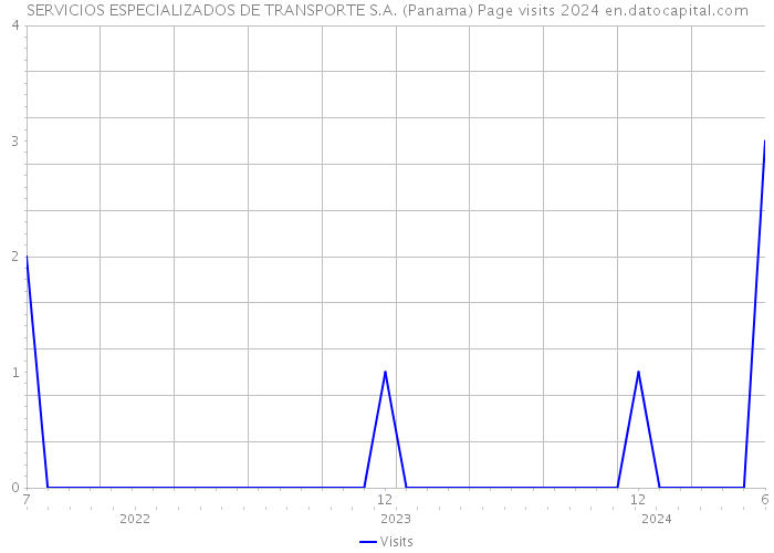 SERVICIOS ESPECIALIZADOS DE TRANSPORTE S.A. (Panama) Page visits 2024 