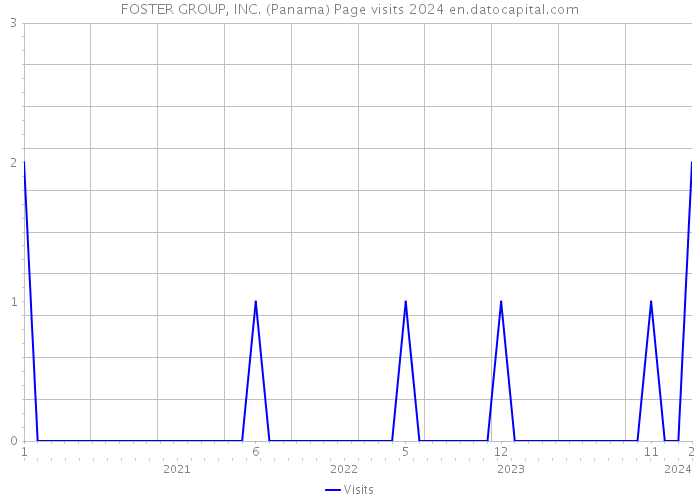 FOSTER GROUP, INC. (Panama) Page visits 2024 