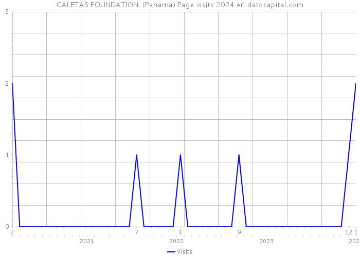 CALETAS FOUNDATION. (Panama) Page visits 2024 