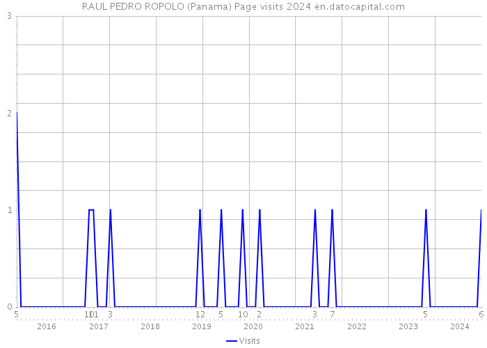 RAUL PEDRO ROPOLO (Panama) Page visits 2024 