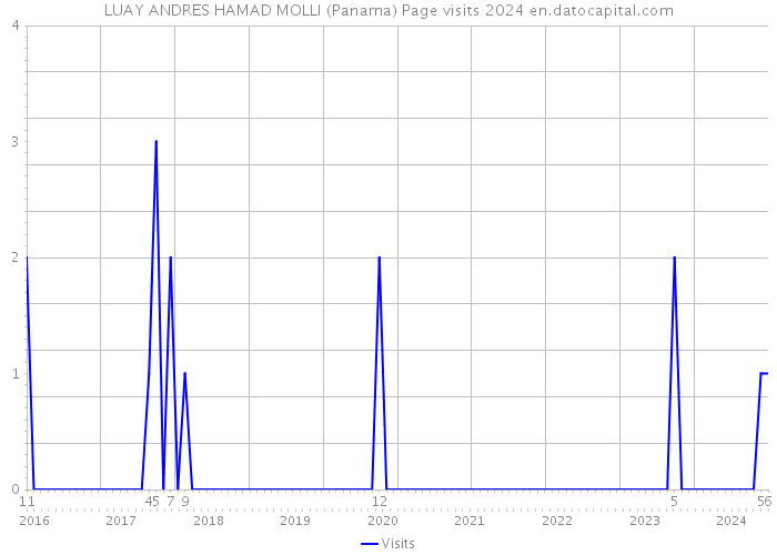 LUAY ANDRES HAMAD MOLLI (Panama) Page visits 2024 