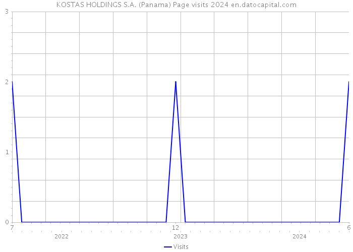 KOSTAS HOLDINGS S.A. (Panama) Page visits 2024 
