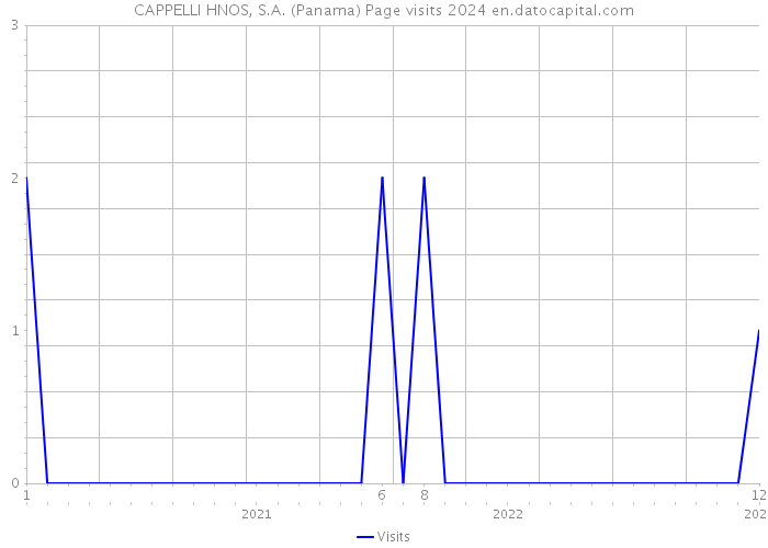 CAPPELLI HNOS, S.A. (Panama) Page visits 2024 