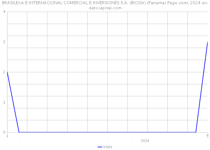 BRASILEöA E INTERNACIONAL COMERCIAL E INVERSIONES S.A. (BICISA) (Panama) Page visits 2024 