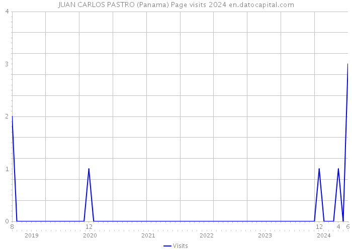 JUAN CARLOS PASTRO (Panama) Page visits 2024 